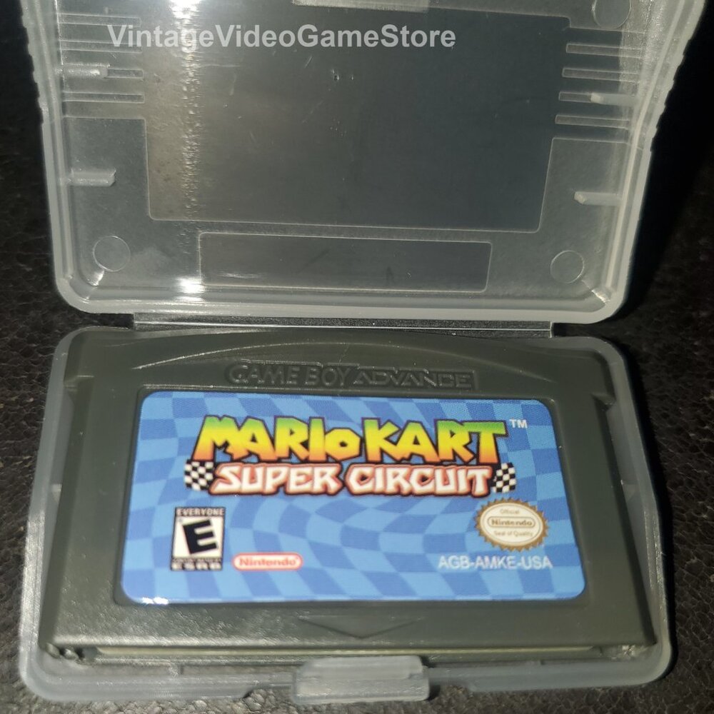 Mario Kart Super Circuit GBA Video Game Gameboy Advance